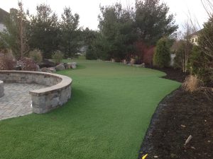 Massive backyard in Lehigh Valley with putting green