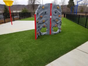 faux grass turf for playgrounds