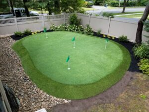 small putting green installations